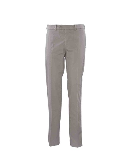 Shop BRUNELLO CUCINELLI  Trousers: Brunello Cucinelli cotton trousers.
Zip, button and counter-button closure.
Front pockets.
Back welt pockets with button.
Ankle length.
Regular fit.
Composition: 100% cotton.
Made in Italy.. M289LI1770-C6233